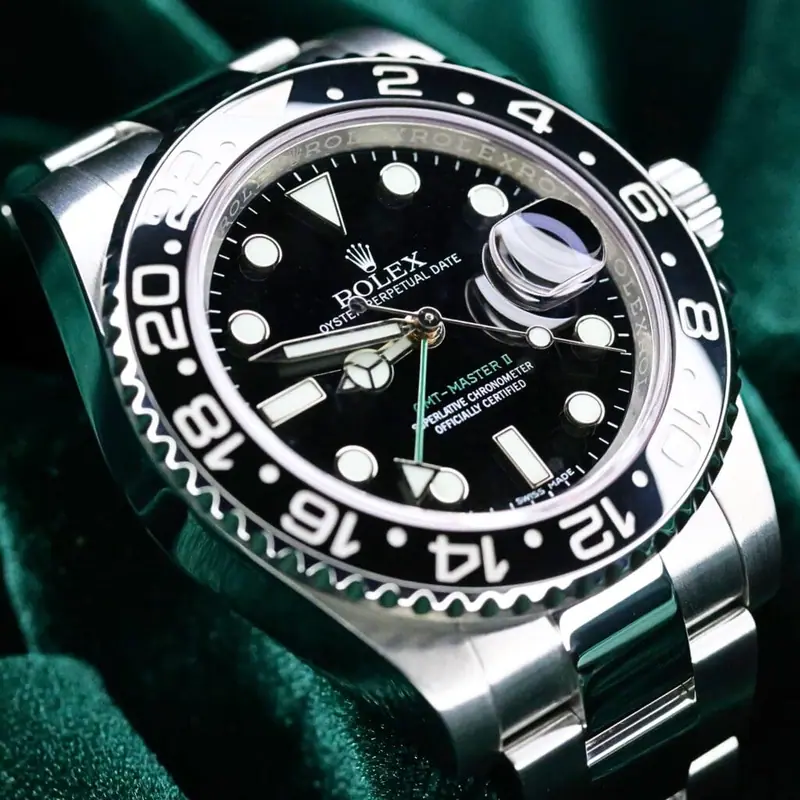 Rolex GMT-Master II with black ceramic bezel